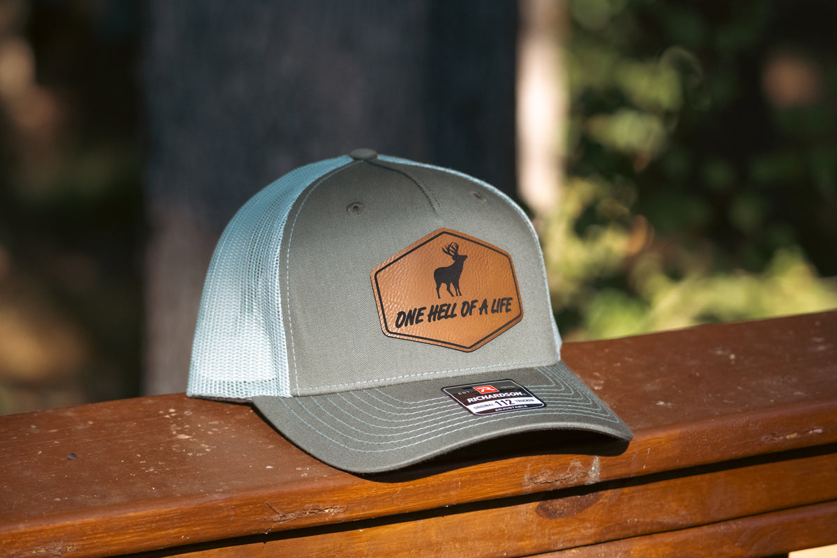 One Hell Of A Life Richardson 112 Buck Trucker Hat