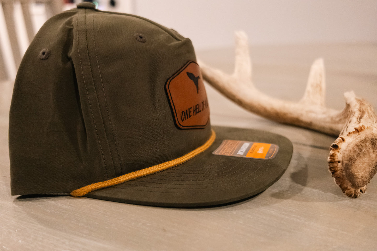 Olive Green Hell of a Life Duck Rope Hat