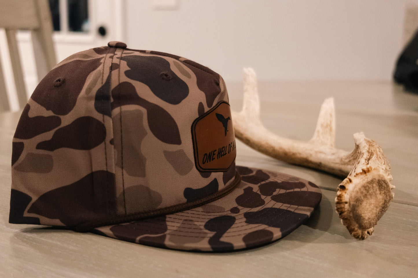 One Hell of a Life Old School Camo Duck Rope Hat