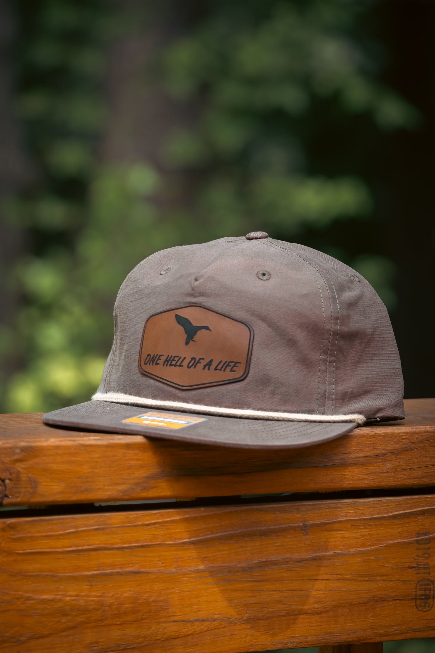 Brown Richardson Rope Hat – “One Hell of a Life” Duck Patch