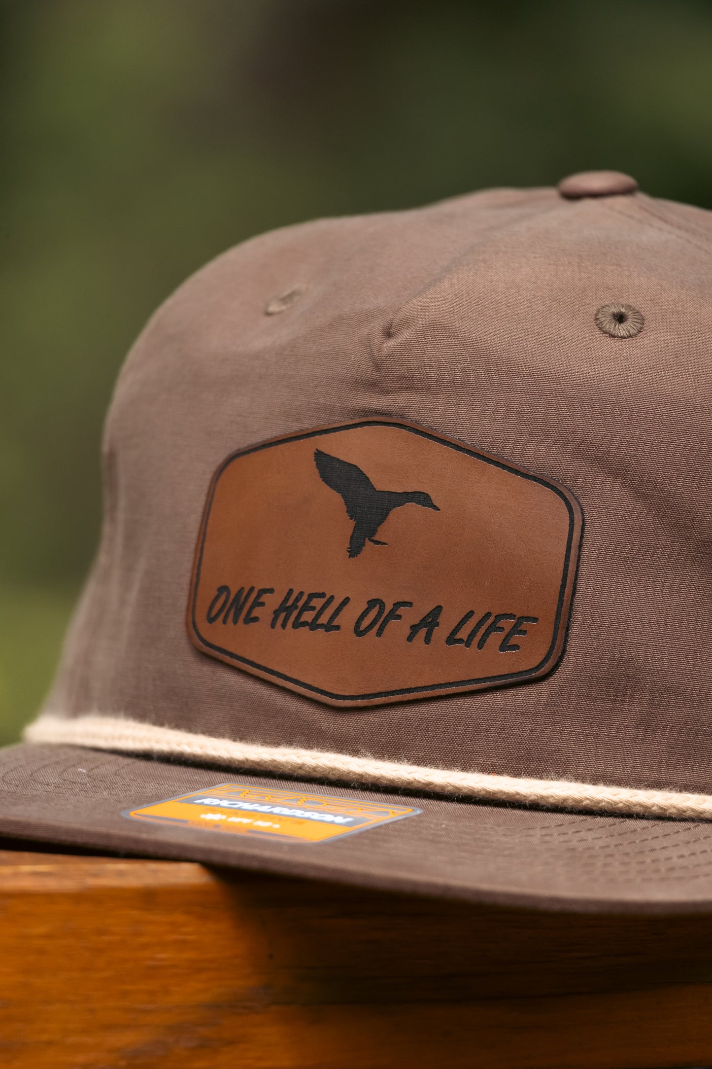 Brown Richardson Rope Hat – “One Hell of a Life” Duck Patch